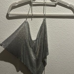 Chain mail going out top!